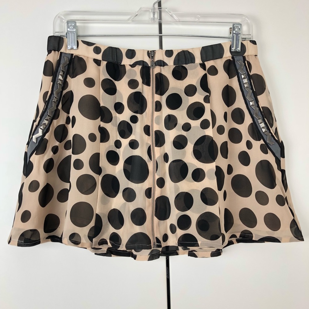 BCBGeneration skirt small polka dots pockets mini
